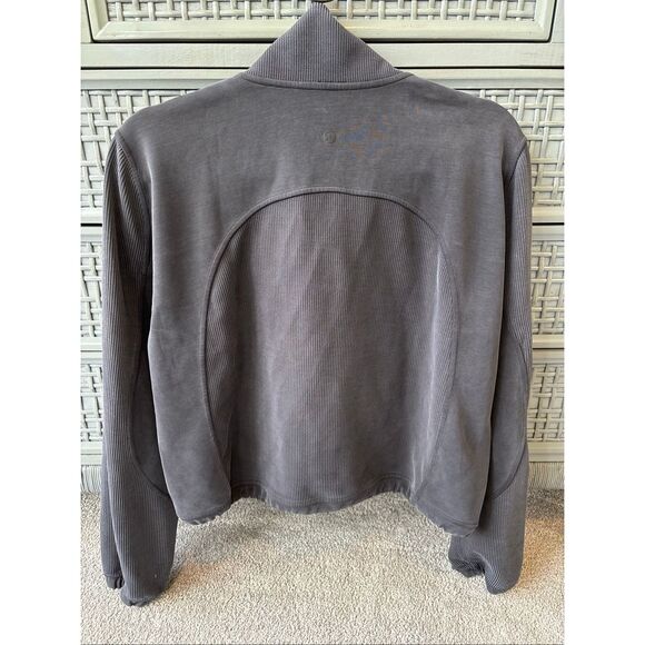 LULULEMON Brushed Softstreme Half Zip Sz 8, $130 G18 - Picture 4 of 12